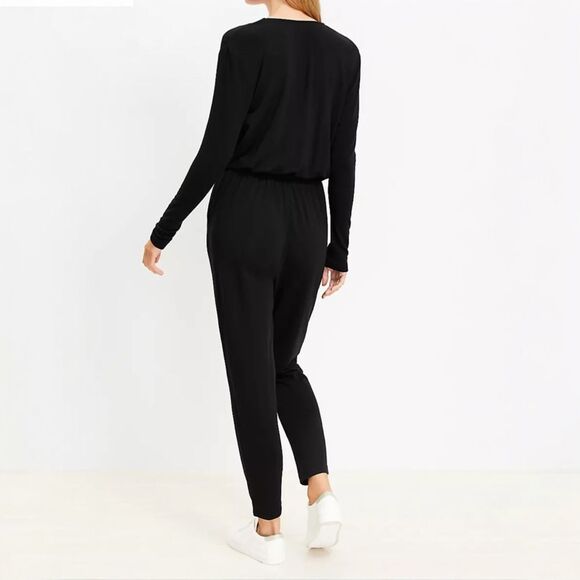 Lou & Grey Signature Softblend Crossover Jumpsuit - Size Large - Picture 3 of 10